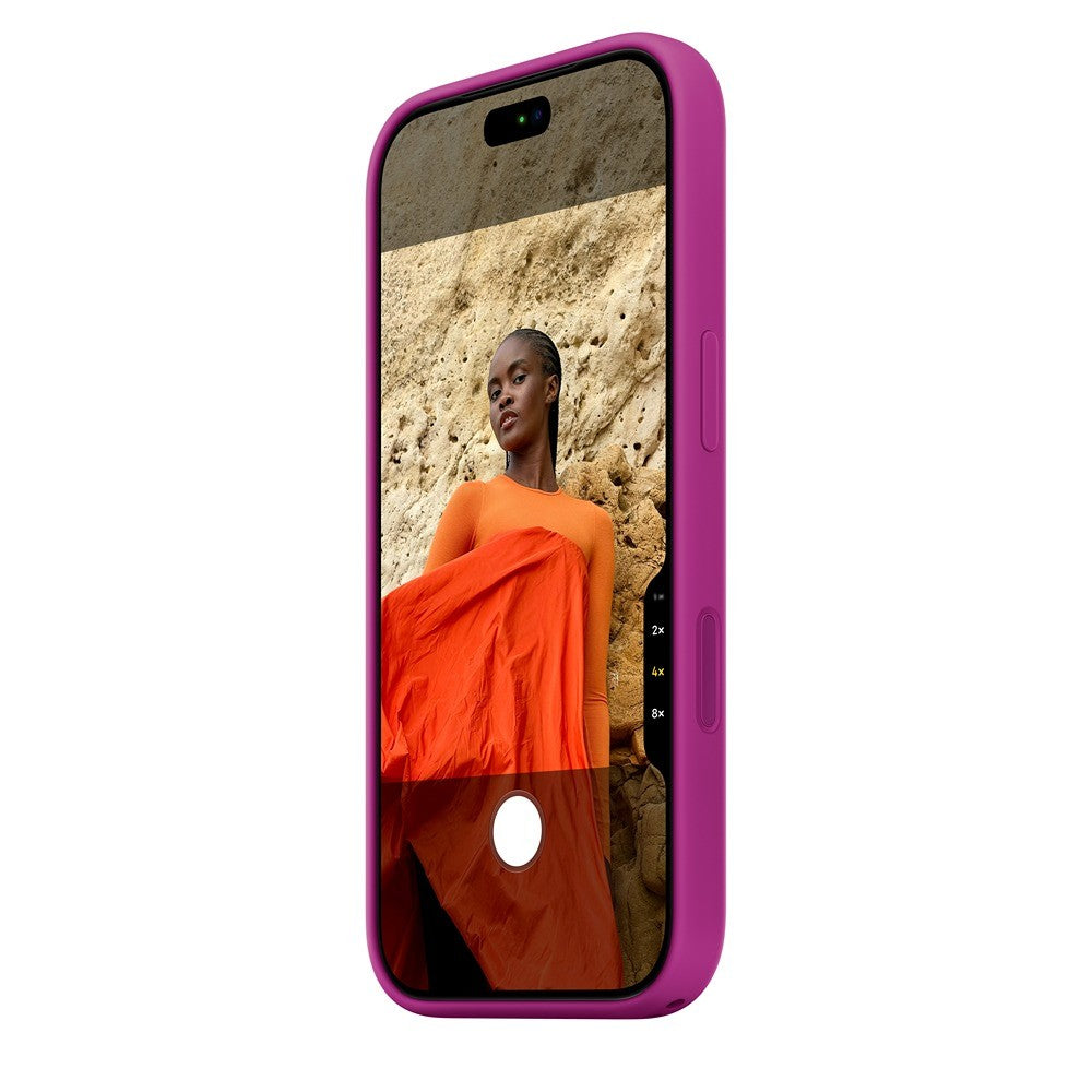 Apple Alkuperäinen iPhone 18 Pro Kuori silikonikotelo MagSafe Magenta