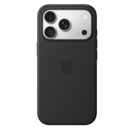 Apple Original iPhone 18 Pro Kuori Silicone Case MagSafe Musta