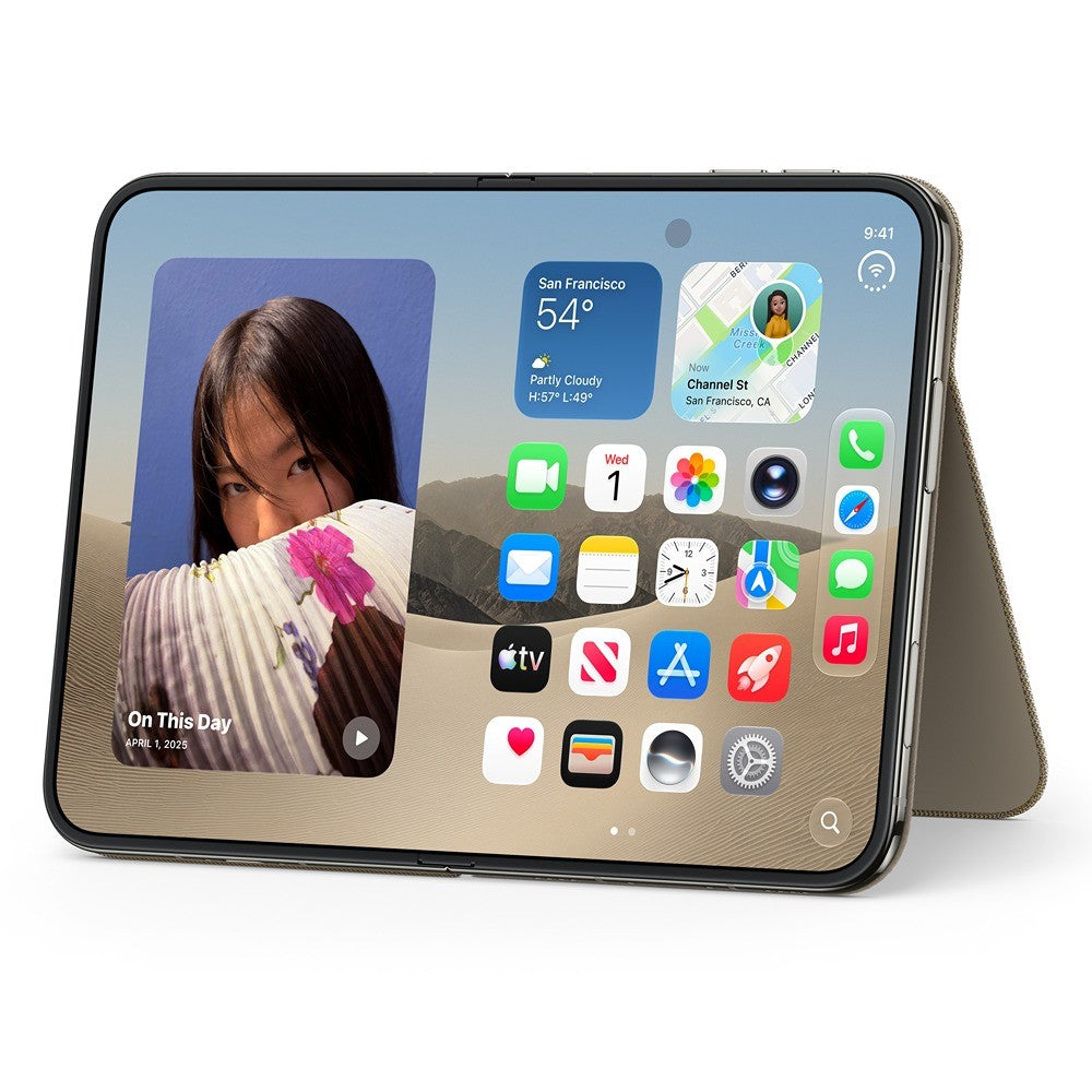 Apple Original iPhone Duo Kuori Folio Kickstand MagSafe Taupe