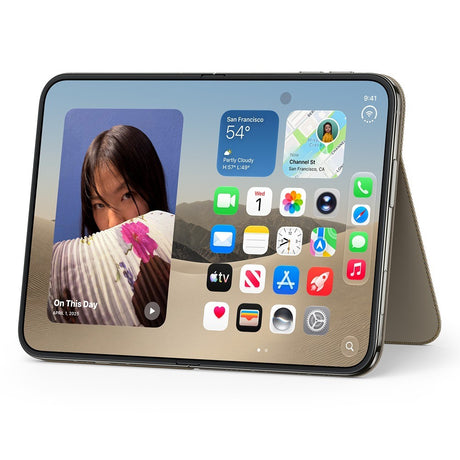 Apple Original iPhone Duo Kuori Folio Kickstand MagSafe Taupe