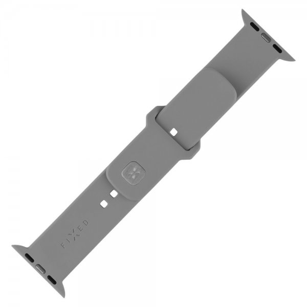 Kiinteä Apple Watch 38/40/41/42mm ranneke silikoni urheilullinen hihna harmaa
