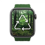 Gear4 Apple Watch 38/40/41/42mm ranneke, punottu kellon ranneke, Large, Forest Green