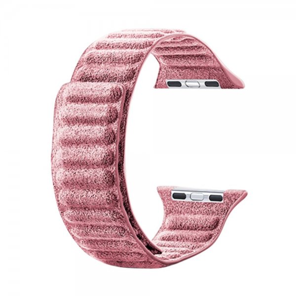 Apple Watch 38/40/41/42mm Ranneke Mokka Vaaleanpunainen