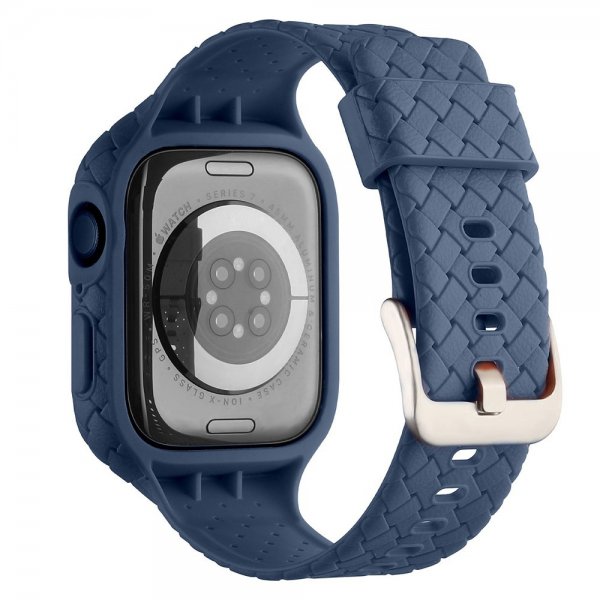 Apple Watch 41mm Ranneke kudottu tekstuuri Tummansininen