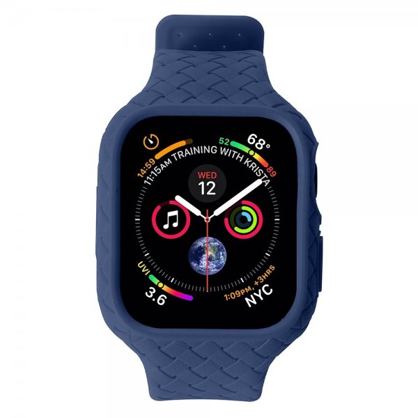 Apple Watch 41mm Ranneke kudottu tekstuuri Tummansininen