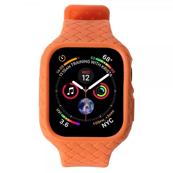 Apple Watch 41mm Ranneke kudottu tekstuuri Oranssi