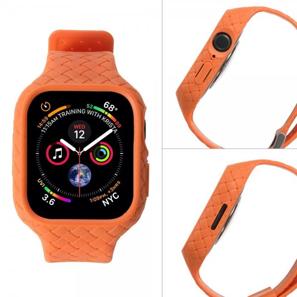 Apple Watch 41mm Ranneke kudottu tekstuuri Oranssi