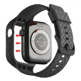 Apple Watch 41mm Ranneke kudottu tekstuuri Musta