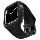 Spigen Apple Watch 41mm Suojakuori ja ranneke Liquid Air Pro, musta