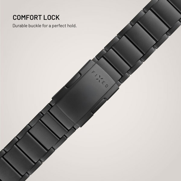 Korjattu Apple Watch 42/44/45/46mm ranneke titaaniranneke musta