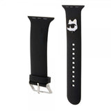 Karl Lagerfeld Apple Watch 44/45/46/Apple Watch Ultra -ranneke Kumi NFT Choupette Musta