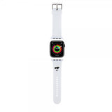 Karl Lagerfeld Apple Watch 44/45/46mm/Apple Watch Ultra ranneke kumi NFT Choupette valkoinen