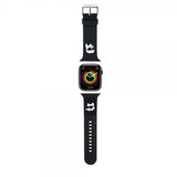 Karl Lagerfeld Apple Watch 42/44/45/Apple Watch Ultra ranneke Rubber NFT Karl & Choupette musta