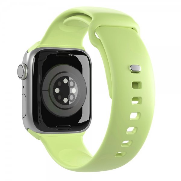 Puro Apple Watch 44/45/46mm/Apple Watch Ultra -ranneke ICON Silicone Band, Matcha Green