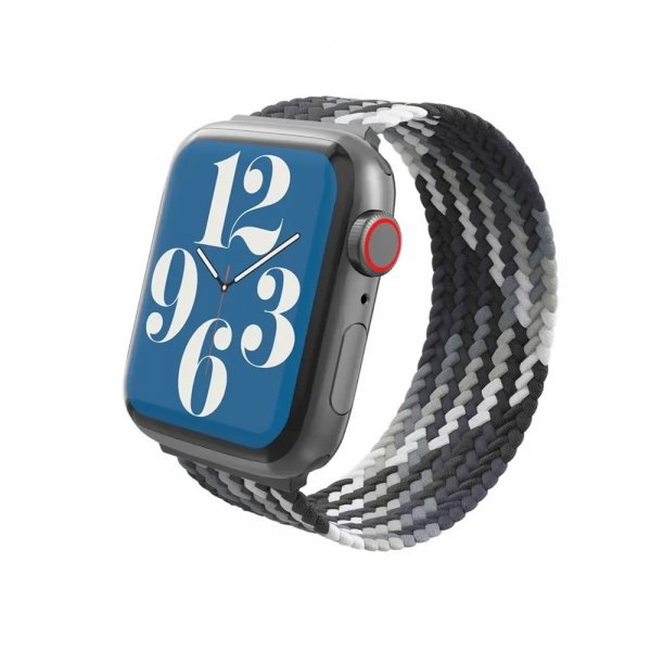 Gear4 Apple Watch 44/45/46mm/Apple Watch Ultra ranneke, punottu kelloranneke, suuri, Storm