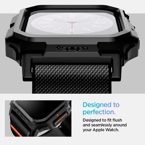 Spigen Apple Watch 42mm (Series 10/11) ranneke ja suojakotelo Lite Fit Pro Matte Black