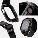 Spigen Apple Watch 42mm (Series 10/11) ranneke ja suojakotelo Lite Fit Pro Matte Black