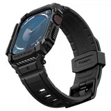 Spigen Apple Watch 42mm (Series 10/11) ranneke ja suojakuori Rugged Armor Pro Matte Black