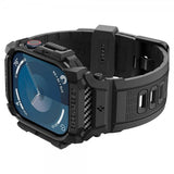 Spigen Apple Watch 42mm (Series 10/11) ranneke ja suojakuori Rugged Armor Pro Matte Black