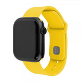 Kiinteä Apple Watch 44/45/46mm Silikoniranneke Urheiluranneke Keltainen