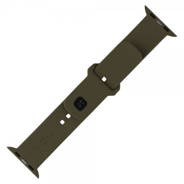 Kiinteä Apple Watch 44/45/46mm Silikoniranneke Sporty Strap Oliivinvihreä