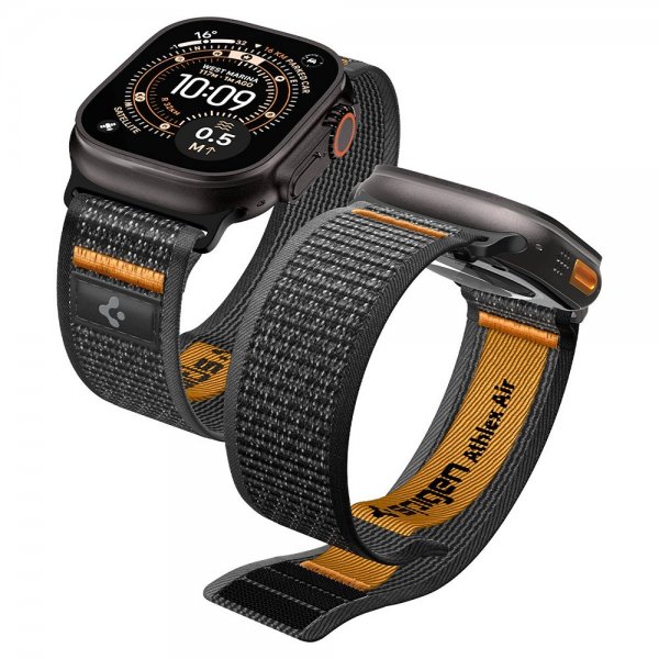 Spigen Apple Watch 44/45/46mm/Ultra 49mm ranneke Athlex Air 2 Active Black Orange