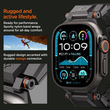 Spigen Apple Watch 44/45/46/49mm ranneke DuraPro Armor Musta