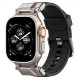 Spigen Apple Watch 44/45/46/49mm ranneke DuraPro Armor Musta