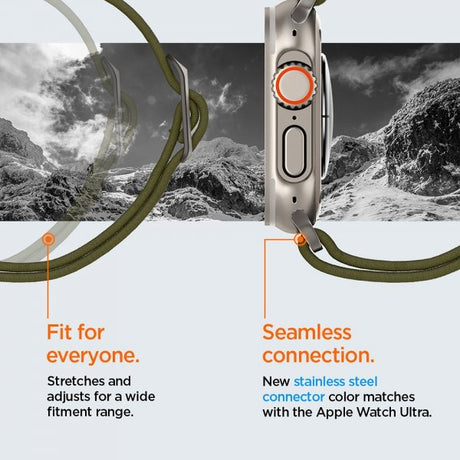 Spigen Apple Watch 44/45/46mm/Ultra 49mm ranneke Lite Fit Ultra Khaki