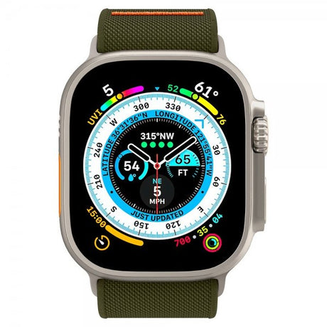 Spigen Apple Watch 44/45/46mm/Ultra 49mm ranneke Lite Fit Ultra Khaki