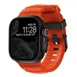 Nomad Apple Watch 44/45/46mm/Ultra 49mm ranneke Rocky Point musta magma