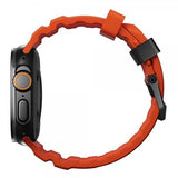 Nomad Apple Watch 44/45/46mm/Ultra 49mm ranneke Rocky Point musta magma