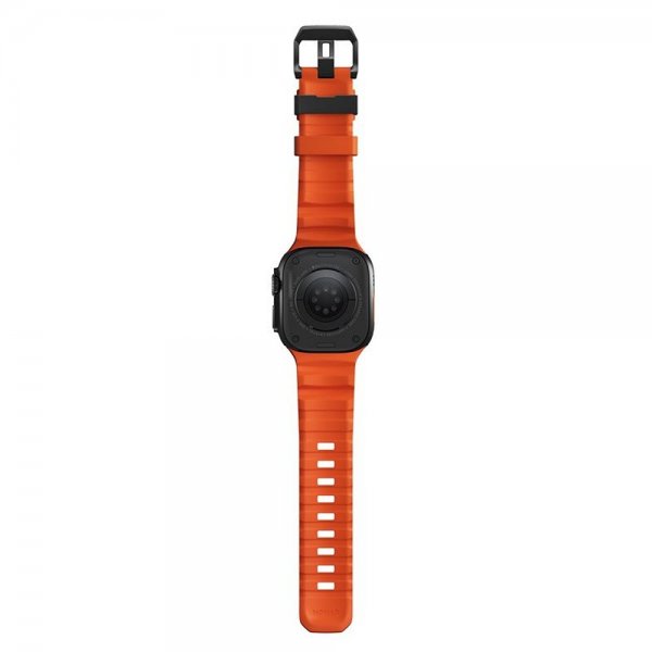 Nomad Apple Watch 44/45/46mm/Ultra 49mm ranneke Rocky Point musta magma