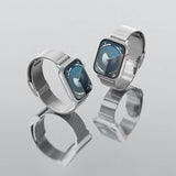 Spigen Apple Watch 44/45/46mm/Ultra 49mm ranneke Sleek Link, hopea