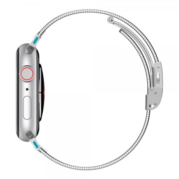 Spigen Apple Watch 44/45/46mm/Ultra 49mm ranneke Sleek Link, hopea