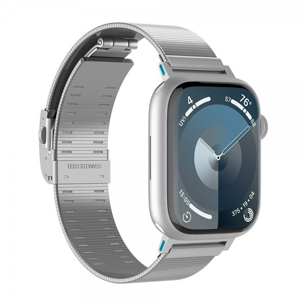 Spigen Apple Watch 44/45/46mm/Ultra 49mm ranneke Sleek Link, hopea