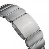 Nomad Apple Watch 44/45/46mm/Ultra 49mm ranneke Stratos Band Natural Icy Blue Glow