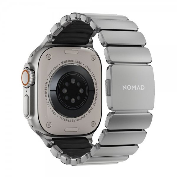 Nomad Apple Watch 44/45/46mm/Ultra 49mm ranneke Stratos Band Natural Musta