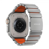 Nomad Apple Watch 44/45/46mm/Ultra 49mm ranneke Stratos Band Natural Ultra Orange