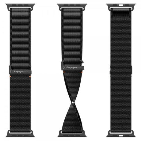 Spigen Apple Watch 44/45/46mm/Ultra 49mm ranneke WBF1 Musta