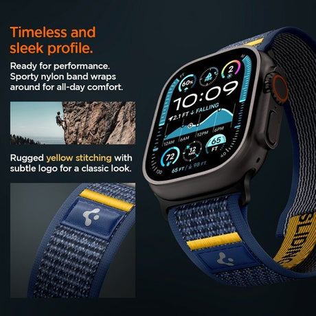 Spigen Apple Watch 44/45/46mm/Ultra 49mm ranneke Athlex Air Active Navy