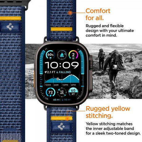 Spigen Apple Watch 44/45/46mm/Ultra 49mm ranneke Athlex Air Active Navy