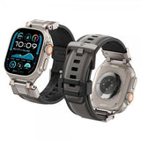 Spigen Apple Watch 44/45/46mm/Ultra 49mm ranneke DuraPro Armor Harmaa