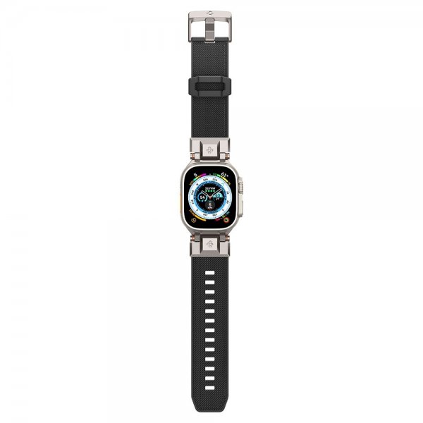 Spigen Apple Watch 44/45/46mm/Ultra 49mm ranneke DuraPro Armor, musta