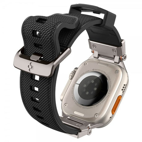 Spigen Apple Watch 44/45/46mm/Ultra 49mm ranneke DuraPro Armor, musta