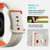 Spigen Apple Watch 44/45/46mm/Ultra 49mm ranneke Nano Pop Oranssi Beige