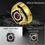 Apple Watch 44mm Ranneke Kuorella Ruostumaton Teräs Kulta