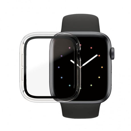 PanzerGlass Apple Watch 44mm (Series 4/5/6/SE) kuori ja näytönsuoja, koko kehon suojaus, kirkas