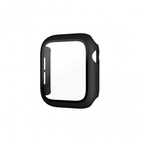 PanzerGlass Apple Watch 44mm (Series 4/5/6/SE) kuori ja näytönsuoja, koko kehon suojaus, musta