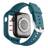Apple Watch 45mm Ranneke Kudottu Tekstuuri Sinivihreä